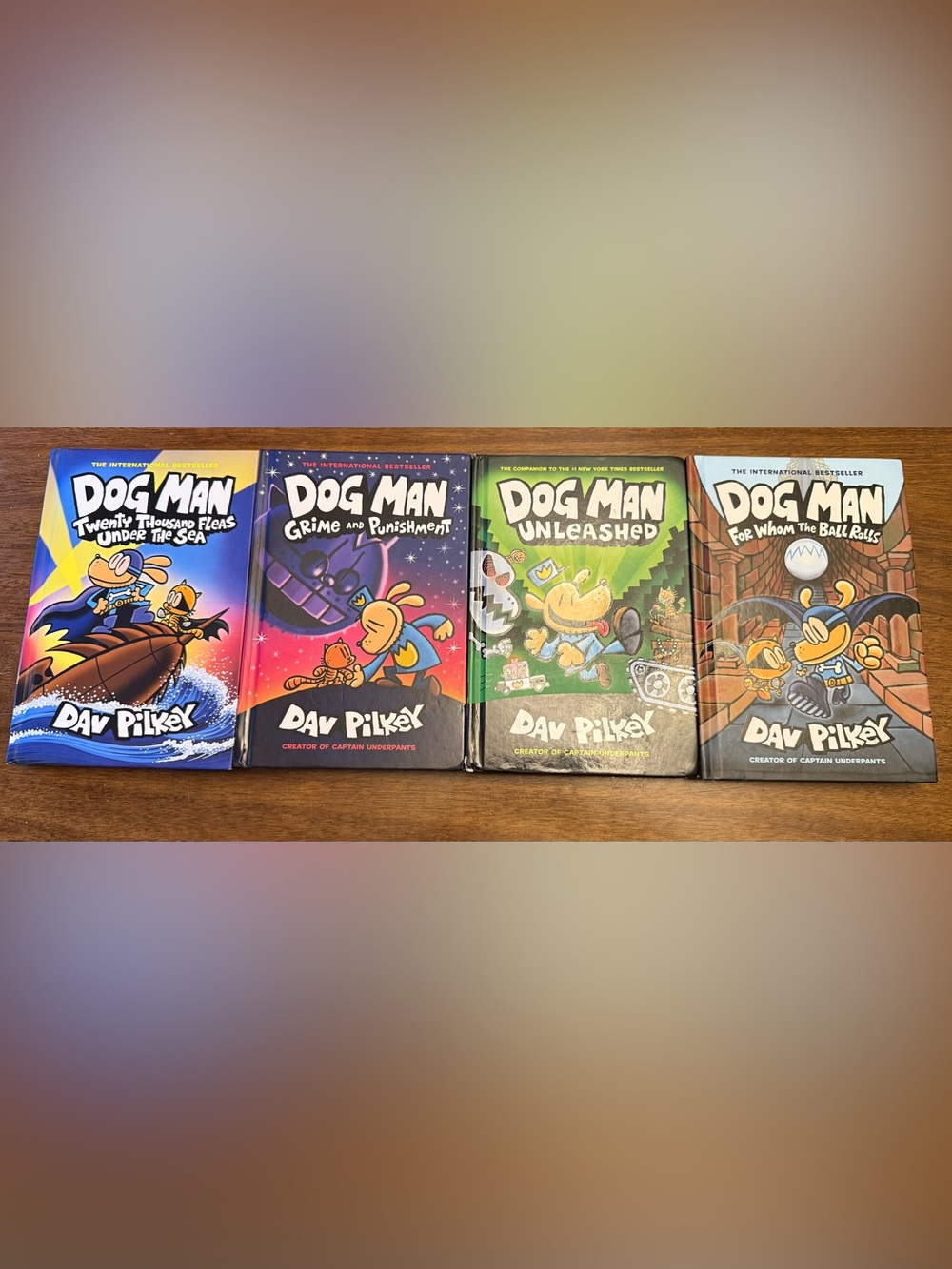 Dog Man book set 4-Book Hardcover Set